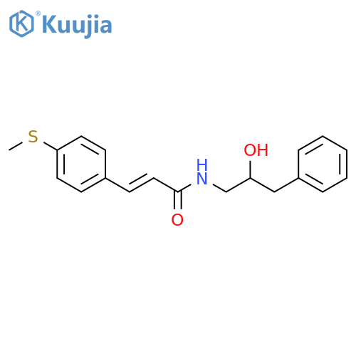 (2E)-N-(2-hydroxy-3-phenylpropyl)-3-[4-(methylsulfanyl)phenyl]prop-2-enamide structure