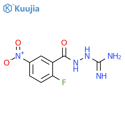 2-(2-fluoro-5-nitrobenzoyl)hydrazinecarboximidamide structure