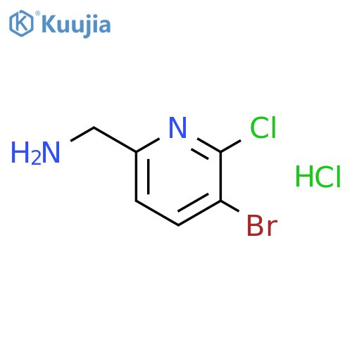 (5-Bromo-6-chloropyridin-2-yl)methanamine hydrochloride structure