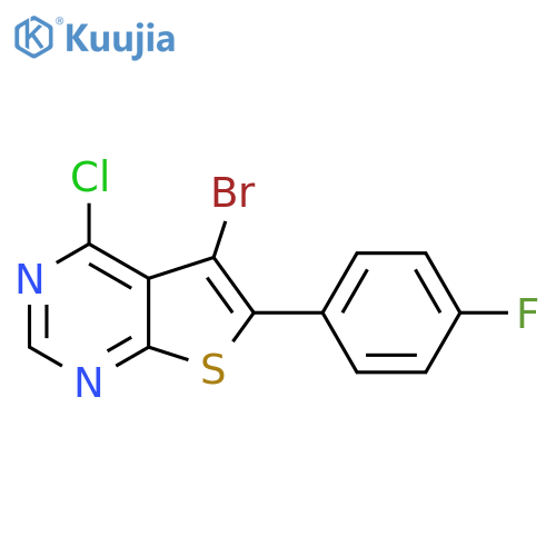 5-Bromo-4-chloro-6-(4-fluorophenyl)thieno[2,3-d]pyrimidine structure