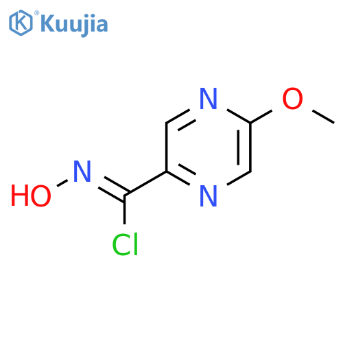 N-Hydroxy-5-methoxypyrazine-2-carbimidoyl chloride structure