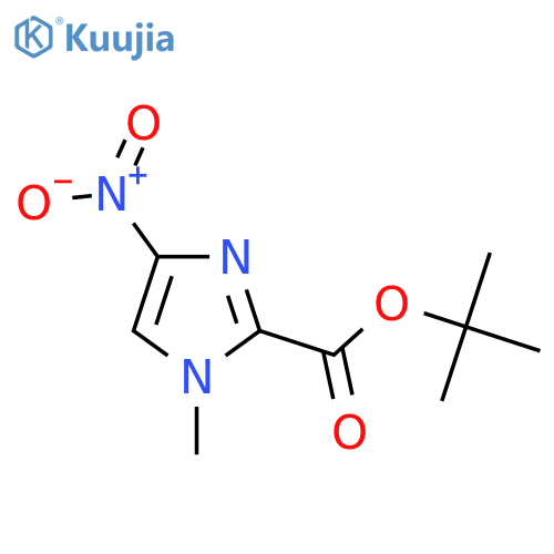 Tert-butyl 1-methyl-4-nitro-1H-imidazole-2-carboxylate structure
