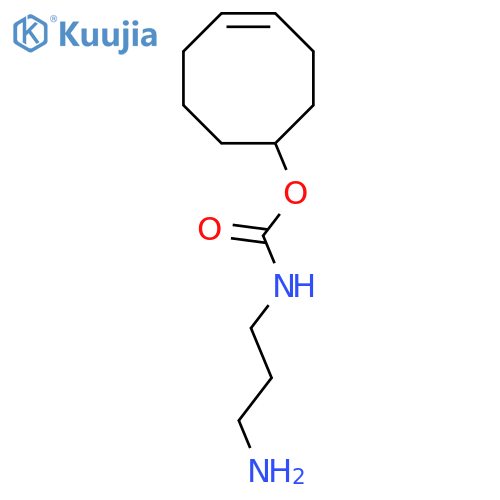Cyclooct-4-en-1-yl N-(3-aminopropyl)carbamate structure
