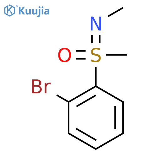 Methanamine, N-[(2-bromophenyl)methyloxido-λ4-sulfanylidene]- structure