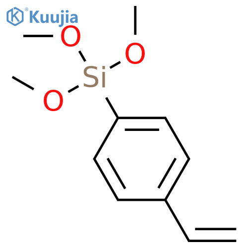 Trimethoxy(4-vinylphenyl)silane structure