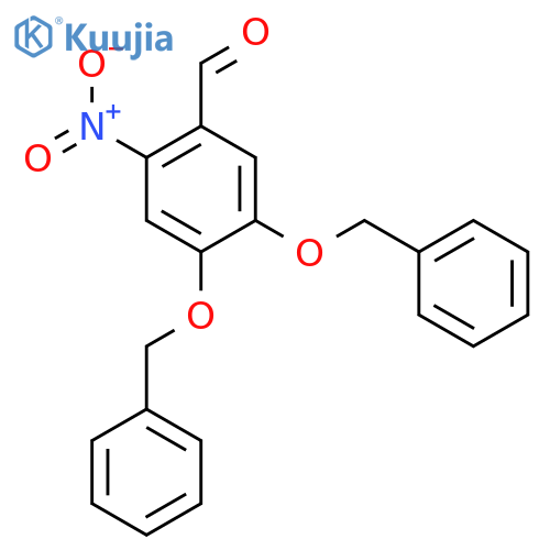 Benzaldehyde, 2-nitro-4,5-bis(phenylmethoxy)- structure
