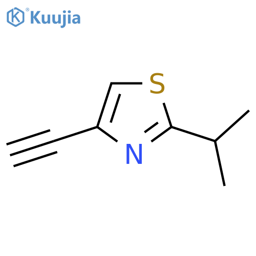 4-Ethynyl-2-(propan-2-yl)-1,3-thiazole structure