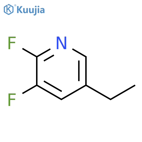 Pyridine, 5-ethyl-2,3-difluoro- structure