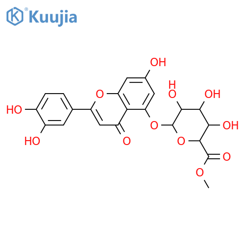 3',4',5,7-Tetrahydroxyflavone; 5-O-(6-O-Methyl-β-D-glucuronopyranoside) structure