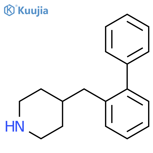 4-[(2-Phenylphenyl)methyl]piperidine structure