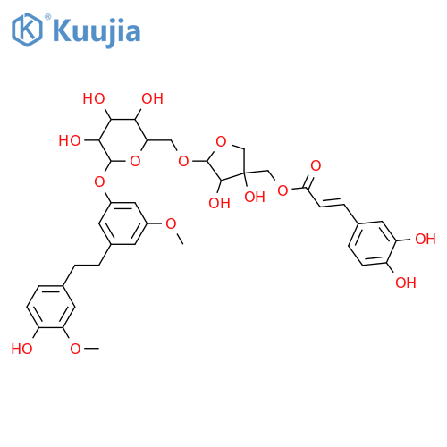 1-(3,4-Dihydroxyphenyl)-2-(3,5-dihydroxyphenyl)ethane; 3,3'-Di-Me ether, 5-O-[3,4-dihydroxy-E-cinnamoyl-(→5)-β-D-apiofuranosyl-(1→6)-β-D-glucopyranoside] structure