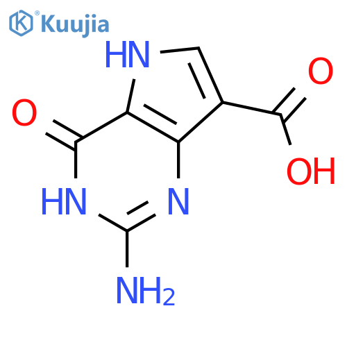 3H-Pyrrolo[3,2-d]pyrimidine-7-carboxylicacid, 2-amino-4,5-dihydro-4-oxo- structure