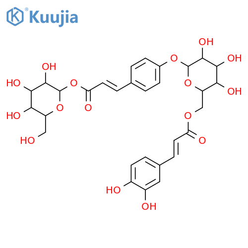3-(4-Hydroxyphenyl)-2-propenoic acid; (E)-form, β-D-Glucopyranosyl ester, O-[3,4-dihydroxy-E-cinnamoyl-(→6)-β-D-glucopyranoside] structure