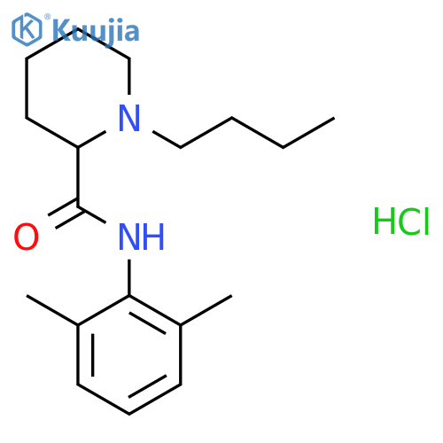 Bupivacaine Hydrochloride structure