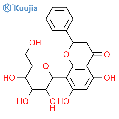 8-C-β-D-Glucopyranosyl-5,7-dihydroxyflavanone; (S)-form structure
