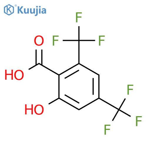2-Hydroxy-4,6-DI(trifluoromethyl)benzoic acid structure