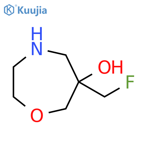 6-(fluoromethyl)-1,4-oxazepan-6-ol structure