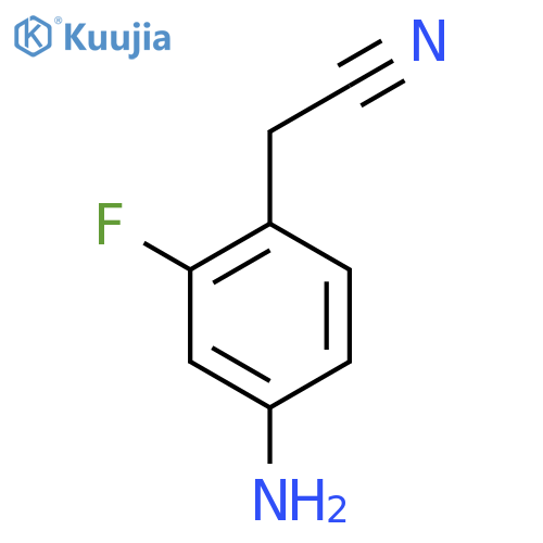 Benzeneacetonitrile,4-amino-2-fluoro- structure