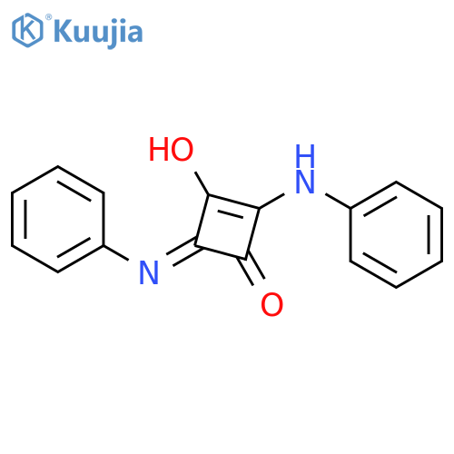 2-Cyclobuten-1-one,3-hydroxy-2-(phenylamino)-4-(phenylimino)- structure