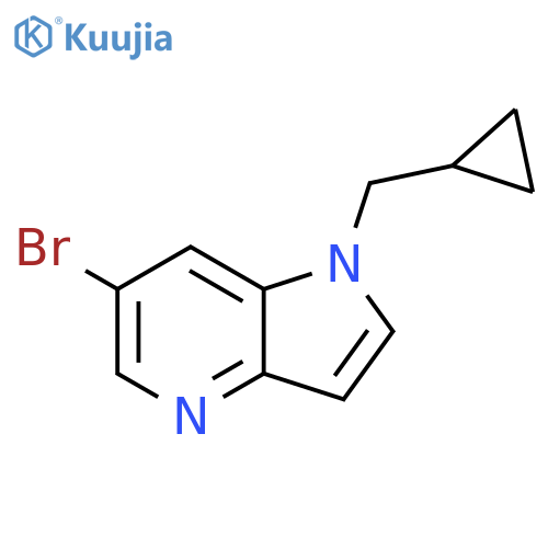 6-Bromo-1-(cyclopropylmethyl)-1H-pyrrolo[3,2-b]pyridine structure
