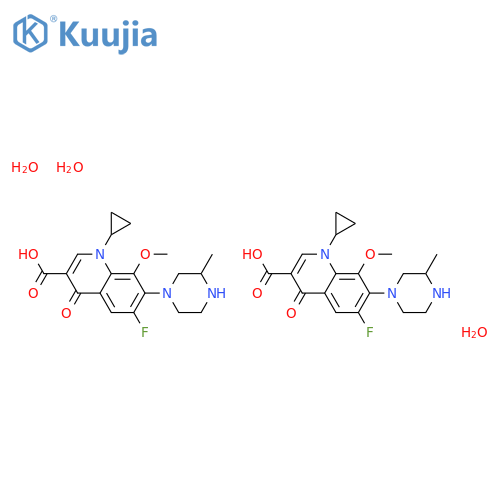 Gatifloxacin sesquihydrate structure
