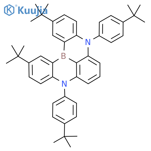 2,12-Di(tert-butyl)-5,9-bis(4-tert-butylphenyl)-5,9-diaza-13b-boranaphtho[3,2,1-de]anthracene structure