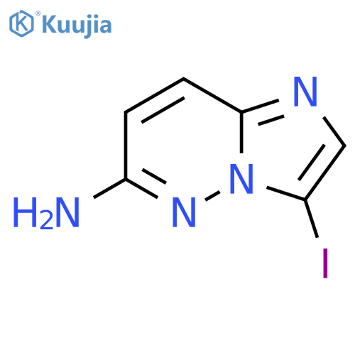 Imidazo[1,2-b]pyridazin-6-amine, 3-iodo- structure