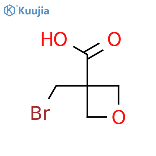 3-(Bromomethyl)oxetane-3-carboxylic acid structure