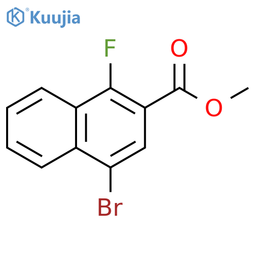 Methyl 4-bromo-1-fluoro-2-naphthoate structure