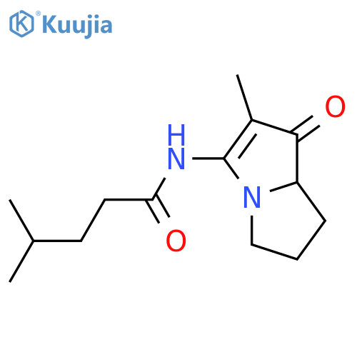3-Amino-5,6,7,7a-tetrahydro-2-methyl-1H-pyrrolizin-1-one; (ξ)-form, 3-N-(4-Methylpentanoyl) structure