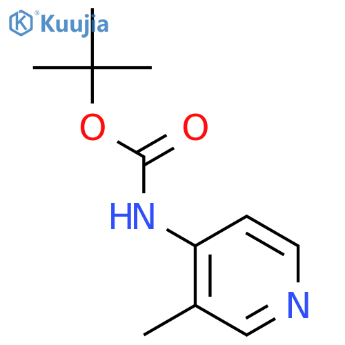 tert-butyl N-(3-methylpyridin-4-yl)carbamate structure