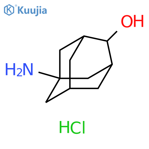 Tricyclo[3.3.1.13,7]decan-2-ol, 5-amino-, hydrochloride (1:1) structure