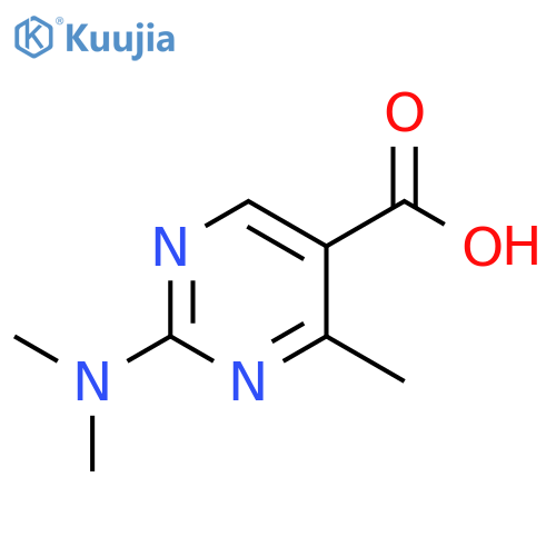 2-(Dimethylamino)-4-methylpyrimidine-5-carboxylic acid structure
