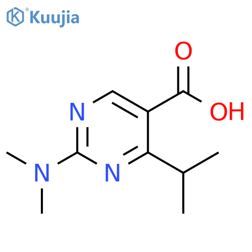 5-Pyrimidinecarboxylic acid, 2-(dimethylamino)-4-(1-methylethyl)- structure