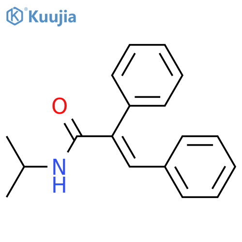 (2E)-2,3-diphenyl-N-(propan-2-yl)prop-2-enamide structure