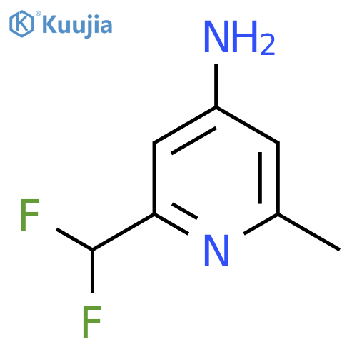 4-Amino-2-(difluoromethyl)-6-methylpyridine structure