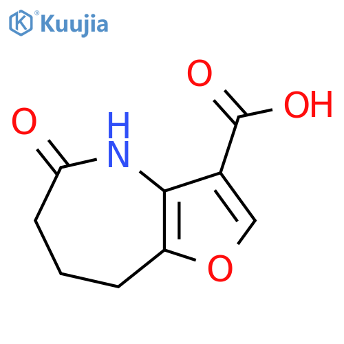 5-OXO-4H,5H,6H,7H,8H-FURO[3,2-B]AZEPINE-3-CARBOXYLIC ACID structure