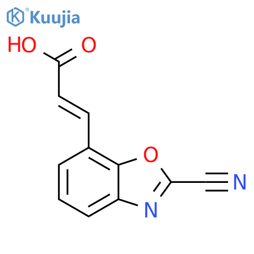 2-Cyanobenzo[d]oxazole-7-acrylic acid structure