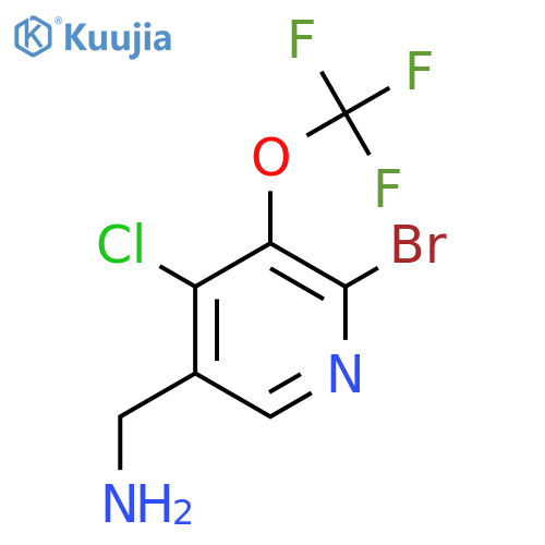 5-(Aminomethyl)-2-bromo-4-chloro-3-(trifluoromethoxy)pyridine structure