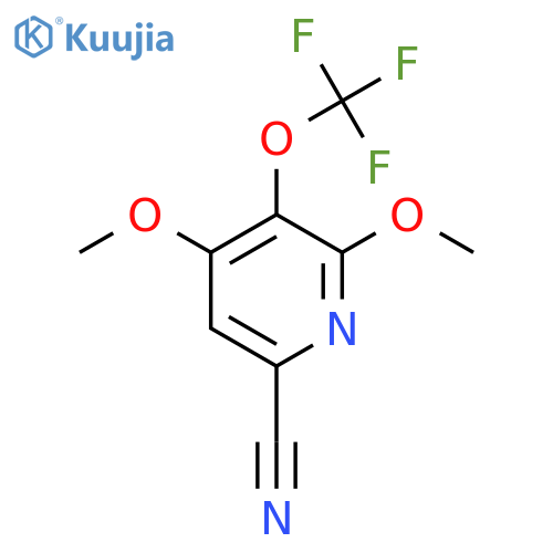 6-Cyano-2,4-dimethoxy-3-(trifluoromethoxy)pyridine structure