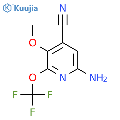 6-Amino-4-cyano-3-methoxy-2-(trifluoromethoxy)pyridine structure