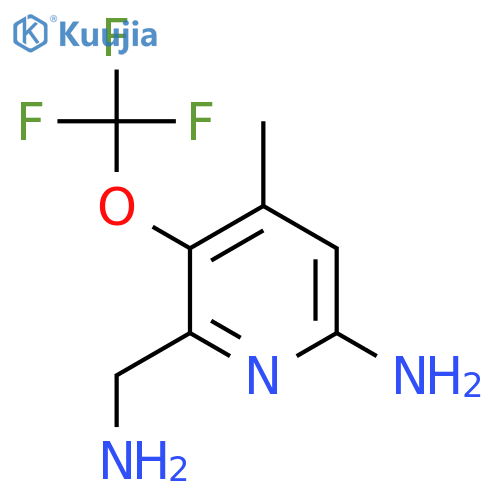 6-Amino-2-(aminomethyl)-4-methyl-3-(trifluoromethoxy)pyridine structure