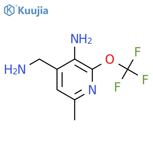3-Amino-4-(aminomethyl)-6-methyl-2-(trifluoromethoxy)pyridine structure