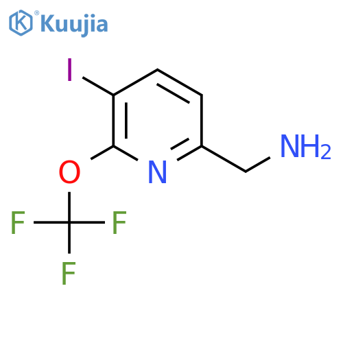 6-(Aminomethyl)-3-iodo-2-(trifluoromethoxy)pyridine structure