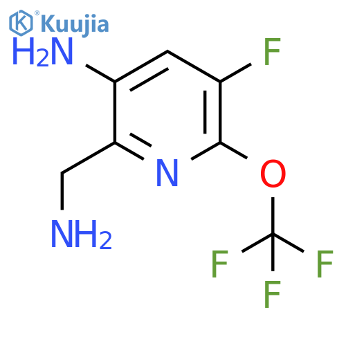 3-Amino-2-(aminomethyl)-5-fluoro-6-(trifluoromethoxy)pyridine structure