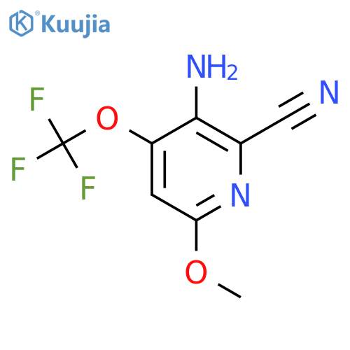 3-Amino-2-cyano-6-methoxy-4-(trifluoromethoxy)pyridine structure