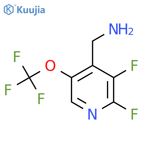 4-(Aminomethyl)-2,3-difluoro-5-(trifluoromethoxy)pyridine structure