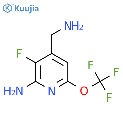 2-Amino-4-(aminomethyl)-3-fluoro-6-(trifluoromethoxy)pyridine structure