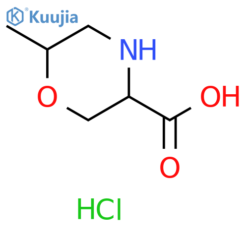3-Morpholinecarboxylic acid, 6-methyl-,hydrochloride structure