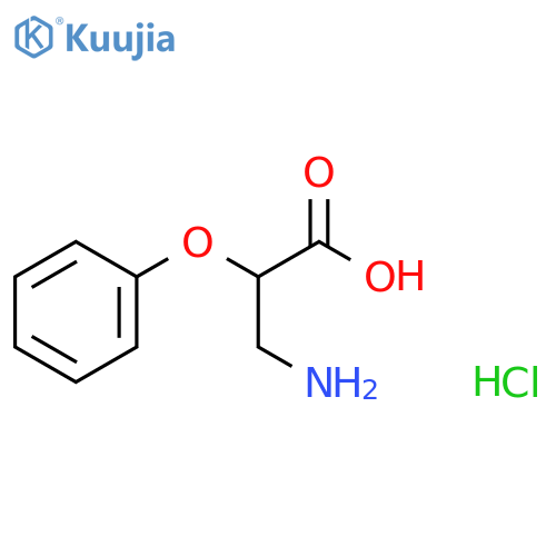 3-amino-2-phenoxypropanoic acid hydrochloride structure